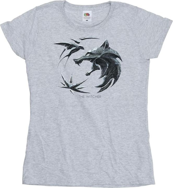 Netflix The Witcher Wolf Logo TShirt (L)