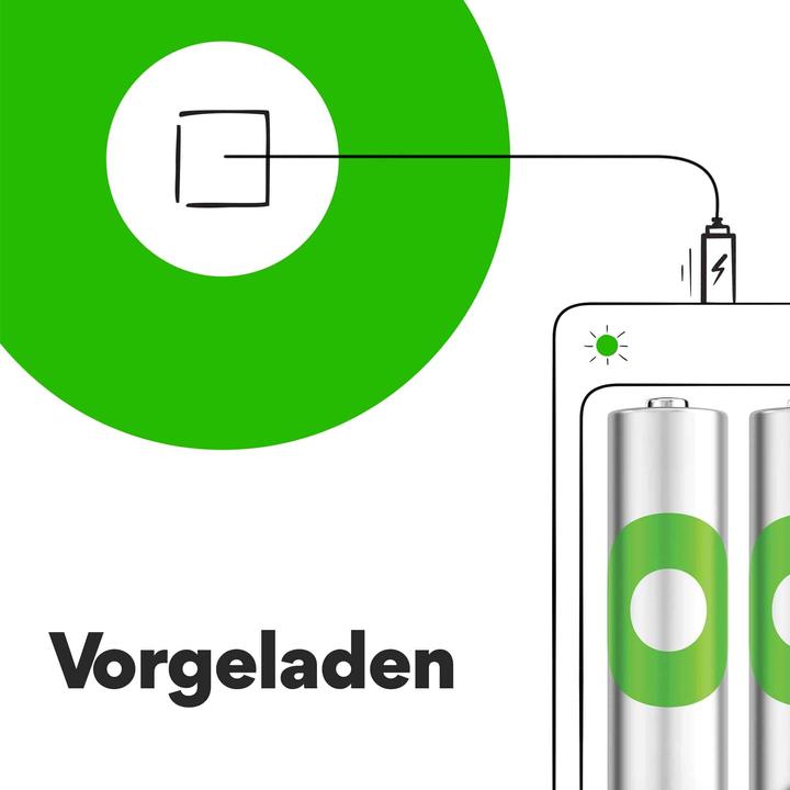 Produktbild GP Batteries Recharable batteries others (2 Stk., AAA, 650 mAh)