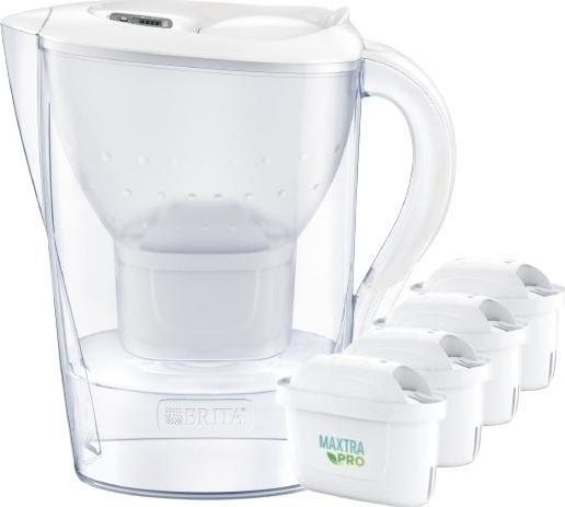 Produktbild Brita Marella XL filter jug + 4 cartridges PRO Pure Performance cartridges White (4 x)