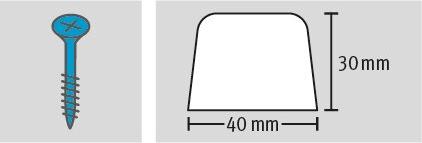 Image du produit Fix-o-moll Butoir de porte avec vis (1 pièce(s), Ø 4 x 3 cm)