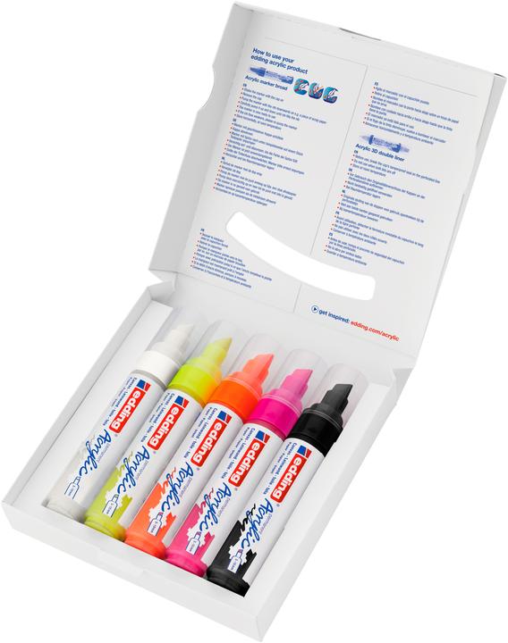 Produktbild Edding Acrylmarker 5000 (Mehrfarbig, 10 mm, 5 x)
