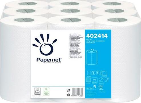 Actual product image Papernet Paper towels white 2-ply 402414 (9 x)