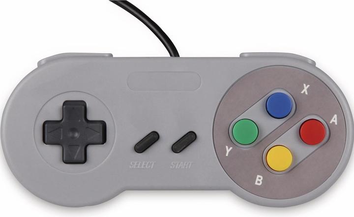 Image du produit Joy-it Gamepad SNES Design Gamepad Raspberry Pi®, gris universel (PC)