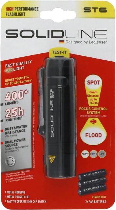 Productafbeelding Ledlenser Solidline ST6 (11.50 cm, 320 lm)