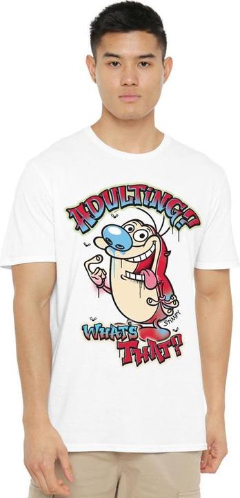 Immagine prodotto Ren & Stimpy Adulting Whats That? Maglietta Uomo (XL)
