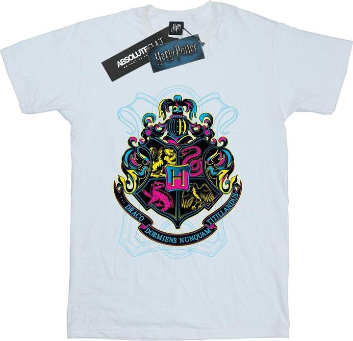 Immagine prodotto Neon Hogwarts Crest Maglietta Ragazzi (152, 158)