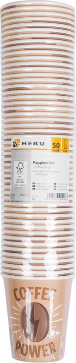 Produktbild Heku Einweg Kaffeebecher (50 x)