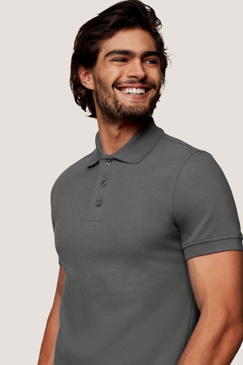 Actual product image Hakro Men's Polo Shirt CLASSIC graphite Size XL (XL)