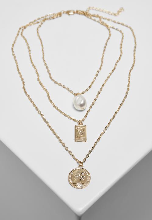 Immagine prodotto Urban Classics Collana di base di perle a strati (50% di ferro, 50% zinco)