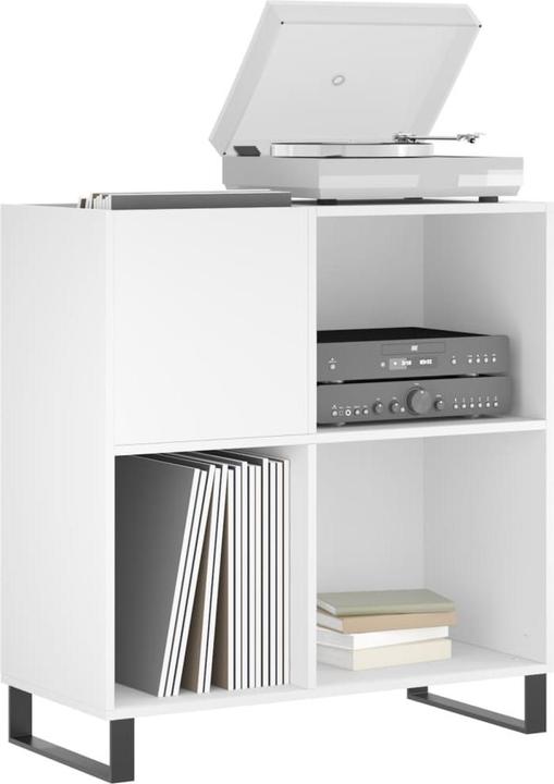 Actual product image VidaXL Plattenschrank Weiss 84,5x38x89 cm Holzwerkstoff, Farbe (84.5 x 38 x 89 cm)