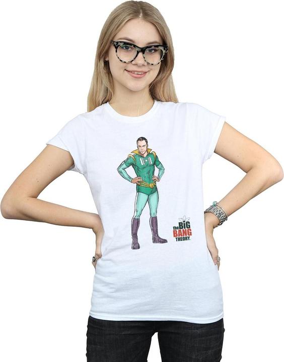 Immagine prodotto Dam Sheldon Superhero Maglietta Donna (L)