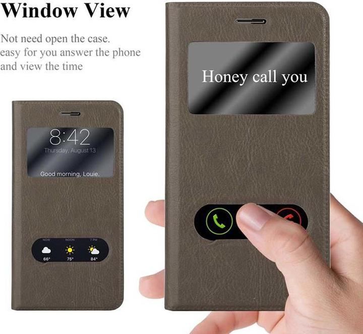Produktbild Cadorabo Book mit View Doppelfenster Cover (Huawei Nova Plus)