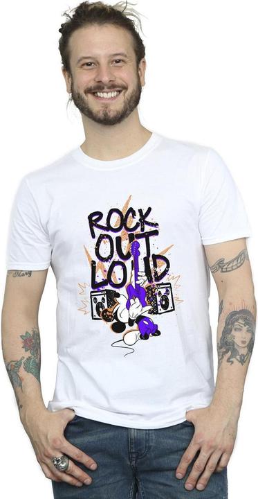 Immagine prodotto Disney Mickey Mouse Rock Out Loud Maglietta Uomo (S)