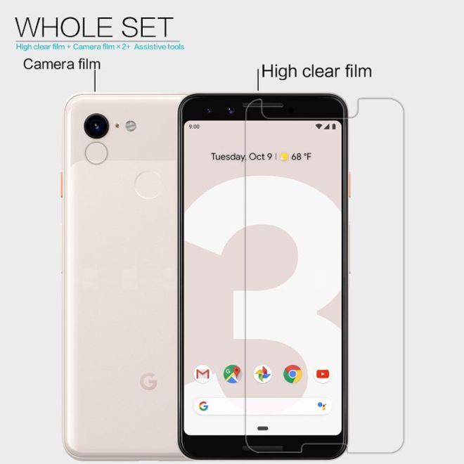 Actual product image Nillkin Super Clear Series Protective Film (1 Piece, Google Pixel 3)