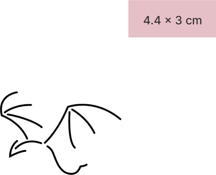 Image du produit minink Tatouage temporaire - Dragon minimaliste