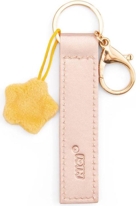 Produktbild Magni NICI Schlüsselanhänger Schön, dass es dich gibt Kunstlederband mit Stern roségold 10cm