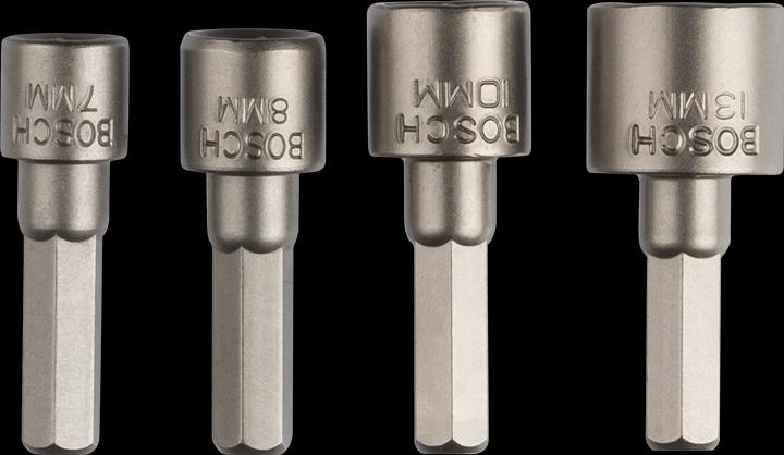 Bosch Zubehör Steckschlüssel-Set 36 36 38 38 mm (12 mm, 10  mm, 7 mm, 11 mm, 8 mm, 9 mm, 13 mm)