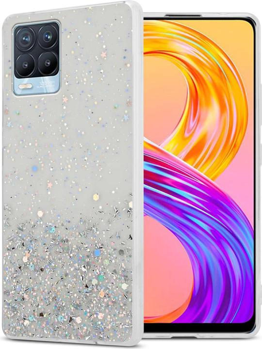 Actual product image Cadorabo Bumper Case for Realme 8 4G / 8 PRO TPU funkelnder Glitter (realme 8)