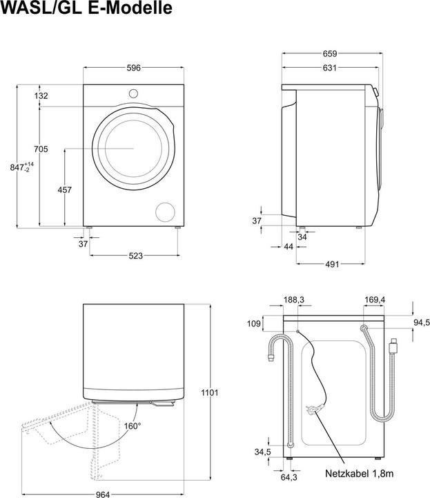 Image du produit Electrolux WASL2IE500 (10 kg, Gauche)
