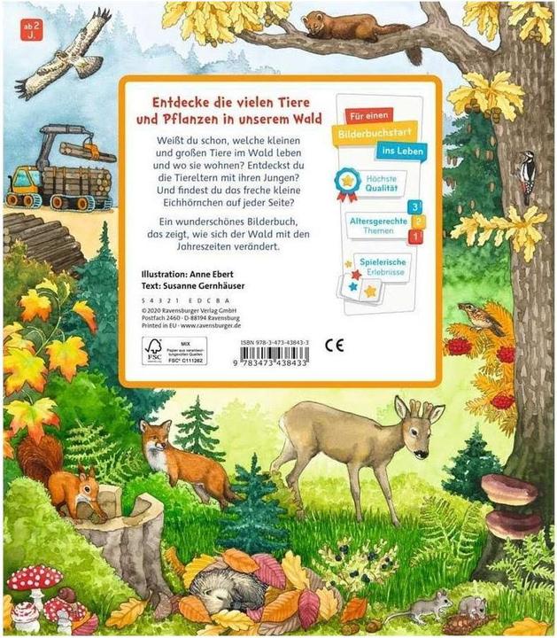 Actual product image Ravensburger Mein grosses Sachen suchen: Wald (German, Susanne Gernhäuser, 2020)