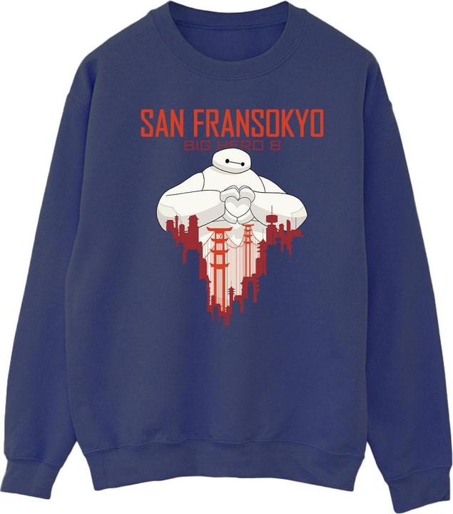 Immagine prodotto Disney Big Hero 6 Baymax San Fransokyo Heart Felpa Uomo (XXL)