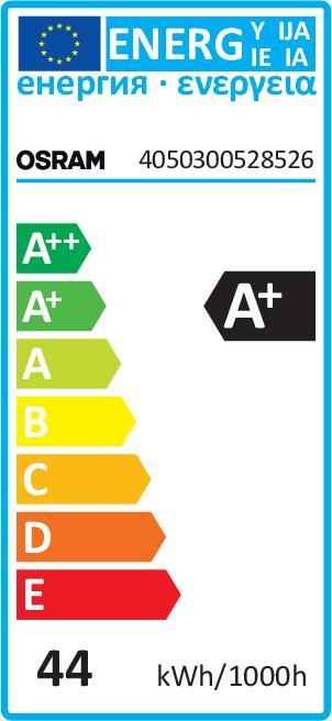Energy Label Osram Fluorescent lamp (2GX13, 40 W, 3400 lm, 1 x, G)