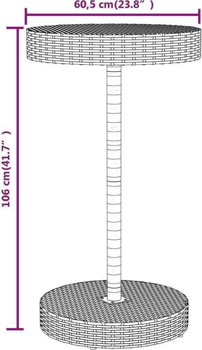 Produktbild VidaXL Endrik (60.50 cm)