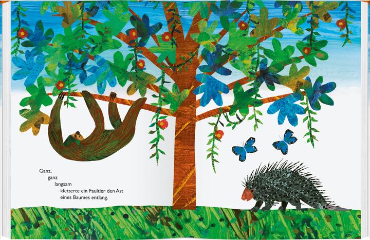 Actual product image Ganz, ganz langsam, sagte das Faultier (German, Jane Goodall, Eric Carle, 2022)