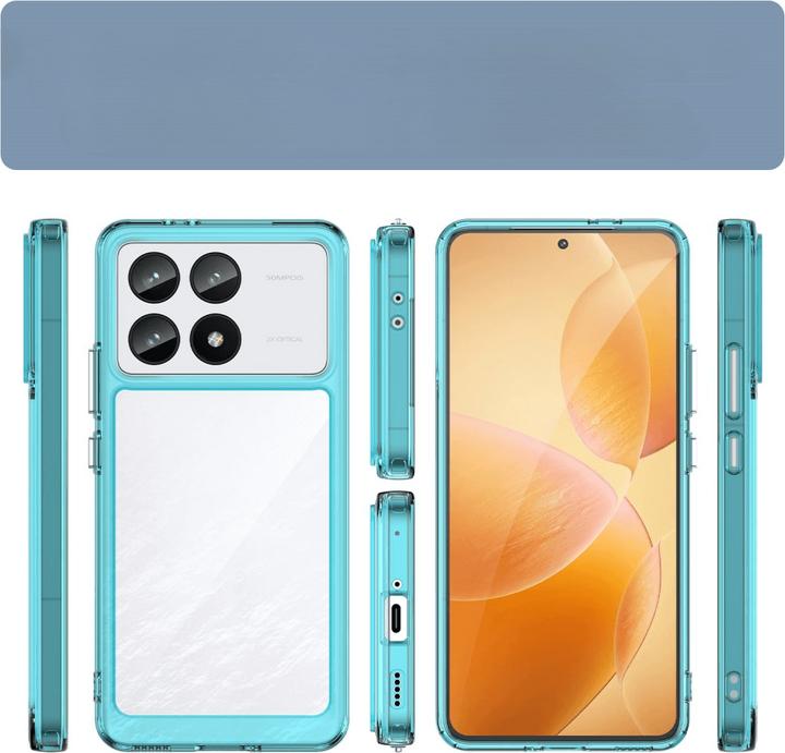 Productafbeelding Cover-Discount Xiaomi Poco F6 Pro - Beschermend acryl hoesje voor mobiele telefoon met opstaande rand (Xiaomi Poco F6 Pro)