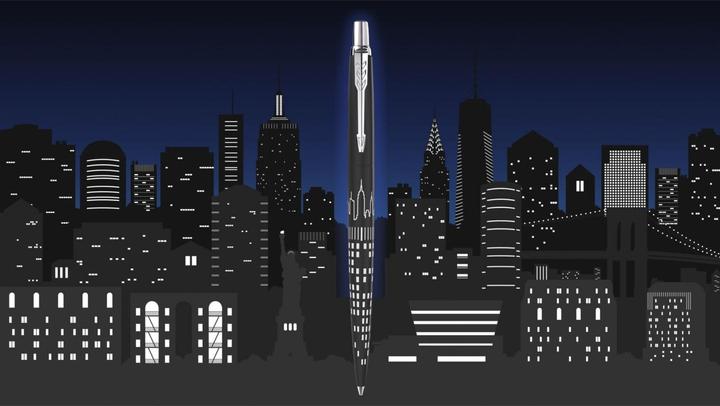 Actual product image Parker Pen Parker Jotter SE New York City Ballpoint Pen M (Black / Silver, 1 x)