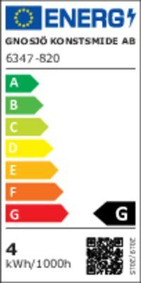 Energie-Label Konstsmide Micro LED Lichterkette, 50 Lampen (0.16 m)