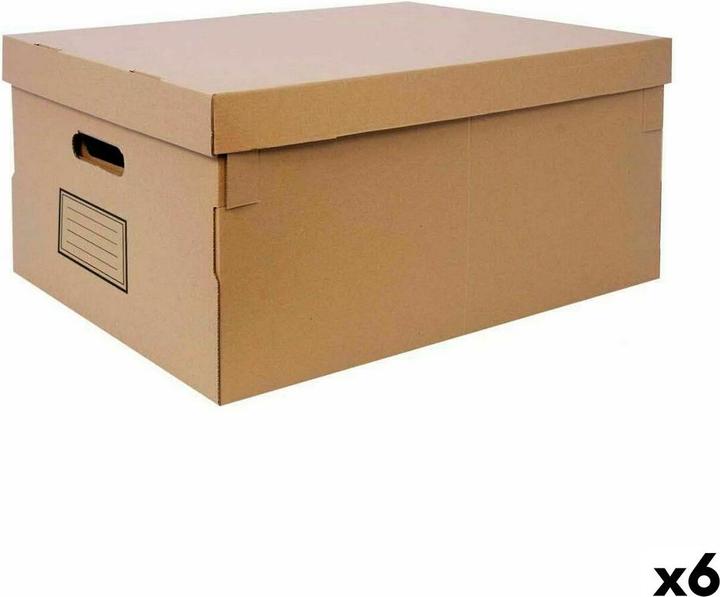 Produktbild Soler Hispania Aufbewahrungsbox mit Deckel Confortime Pappe 45 x 35 x 20 cm (6 Stück) (45 x 35 x 20 cm)