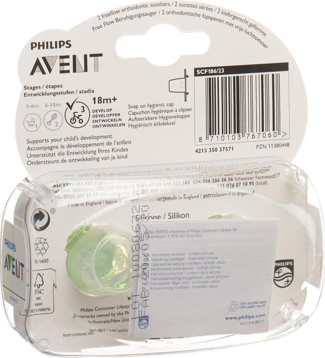Image du produit Philips Avent Sucettes (2 x, 18 - 24 M.)