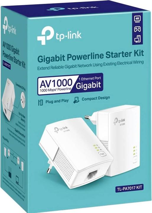 Produktbild TP-Link TL-PA7017 KIT Gigabit Powerline Adapter (1000 Mbit/s)