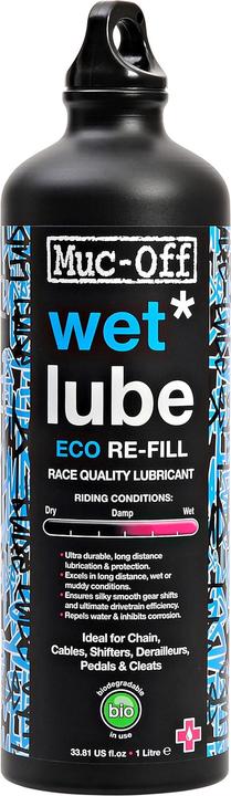 Produktbild Muc-Off Lubrifiant WET LUB Conditions Humides 1L (1000 ml, Universal-Schmiermittel)