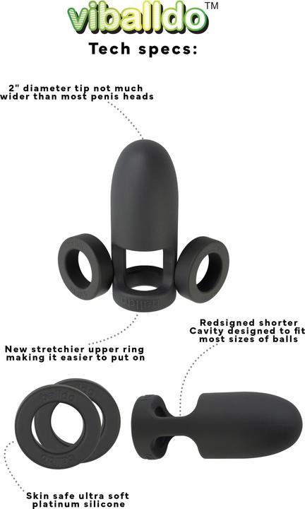 Actual product image Balldo Viballdo - Black (4 cm)