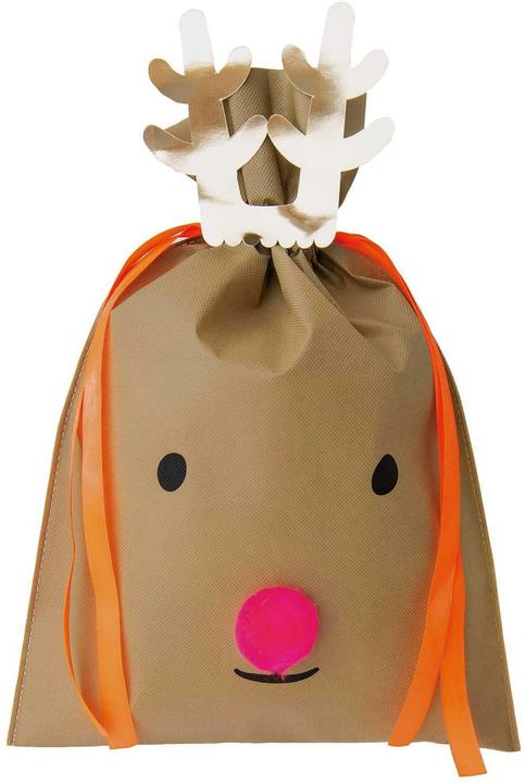 Image du produit Rico Design Pochette cadeau renne 30 x 45 cm, brun foncé (Coffret cadeau, 1 x)
