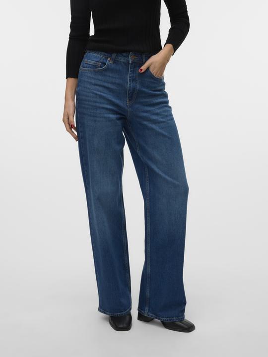 Immagine prodotto Vero Moda VMREBECCA Super High Rise Weiter Beinschnitt Jeans Straight-Fit (W32/L32)
