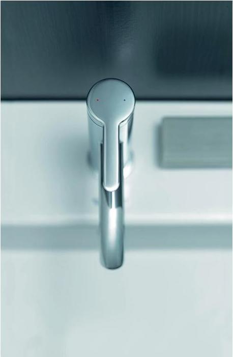 Actual product image Duravit Single lever basin mixer C.1 S without pop-up waste chrome