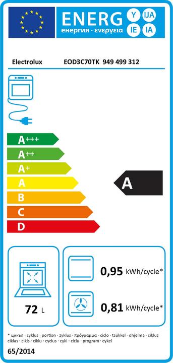 Energie-Label Electrolux EOD3C70TK