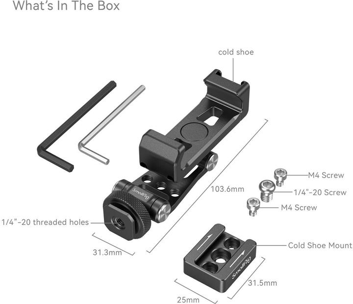 Image du produit SmallRig Cold Shoe Halterung (Support de gimbal)