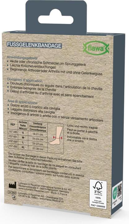Produktbild Flawa Fussgelenkbandage M (M)