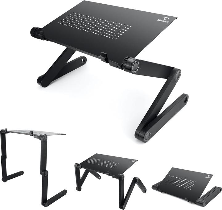 Image du produit LifeBasis Support pliable pour ordinateur portable (noir)