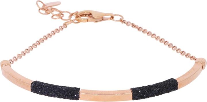Actual product image Pesavento Bracelet Shiny rosè Polvere black WPLVD267 (18 cm, 925 Sterling silver)