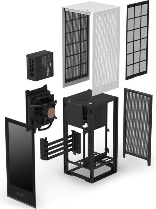 Actual product image NZXT H1 - White Matte (2021) (Mini-ITX)