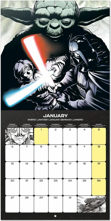 Actual product image Calendar Star Wars Classic 30 x 30 / 30 x 60 cm (30 x 30 cm)
