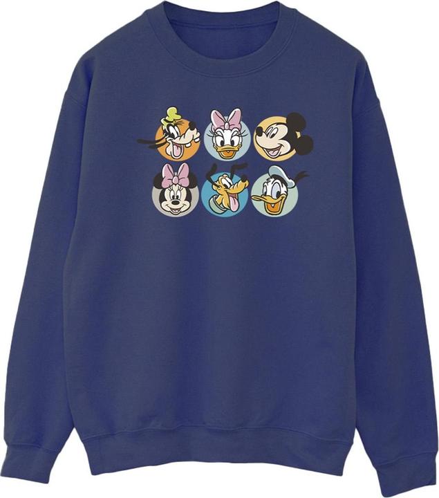 Disney Mickey Mouse And Friends Faces Sweatshirt (XL)
