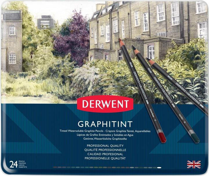 Actual product image Derwent Graphitint pencils, 24 tin