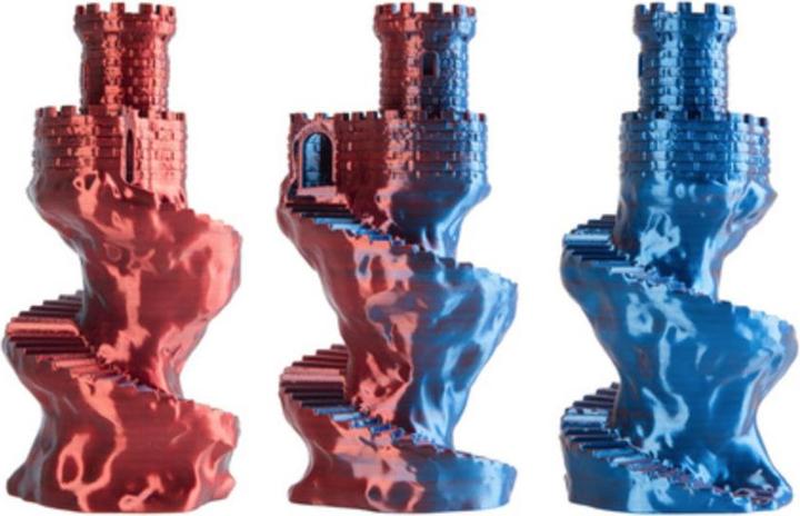 Immagine prodotto Filament · PLA Magic SILK · FIRE & ICE · 1.75mm · 1kg (PLA, 1.75 mm, 1000 g, Multicolore)