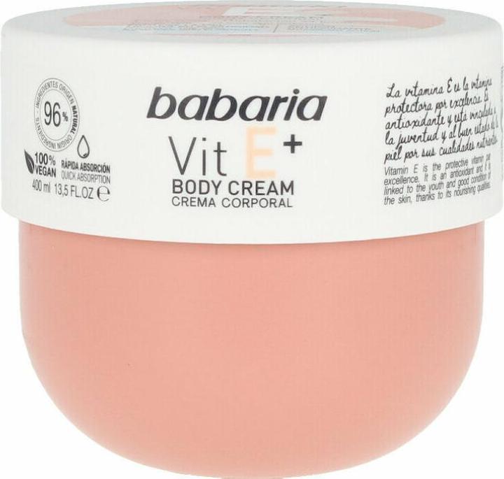 Image du produit Babaria Crème pour le corps VITAMIN E+ 100% végétalienne 400 ml (Crème pour le corps, 400 ml)